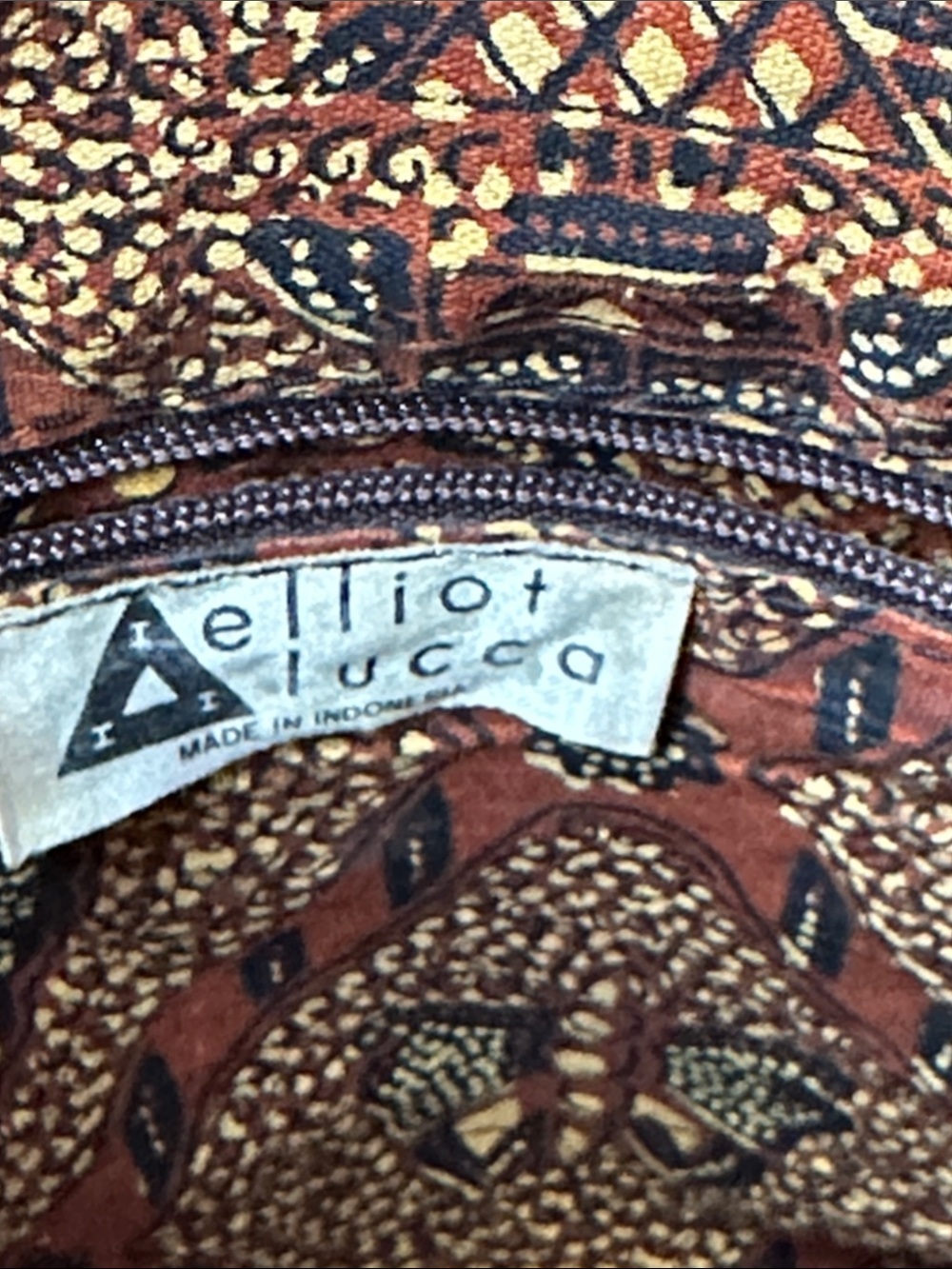 Elliott Lucca Woven Straw and Brown Leather Shoulder Bag - Brown/Beige - Picture 7 of 9
